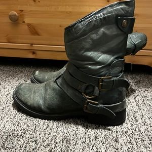 MJUS leather moto boots- GUC
